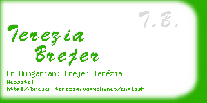 terezia brejer business card